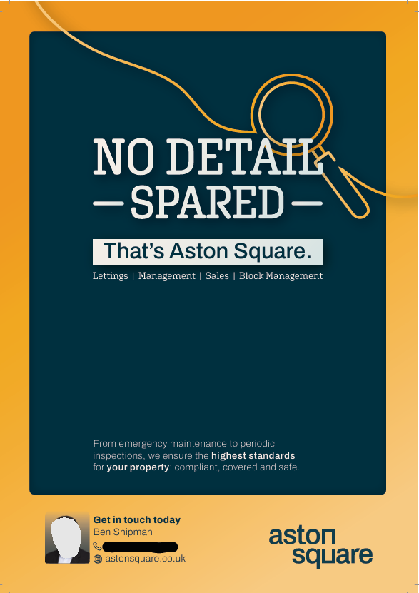 Aston Square  — Ad Copy mockup