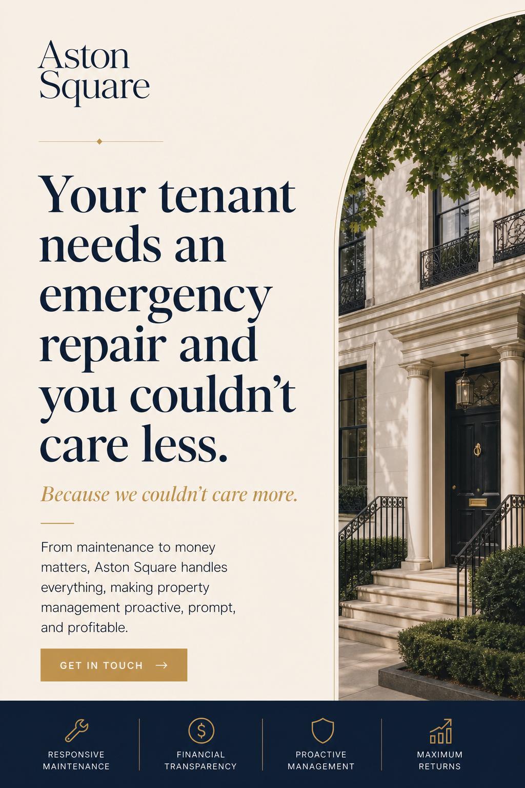 Aston Square  — Ad Copy mockup